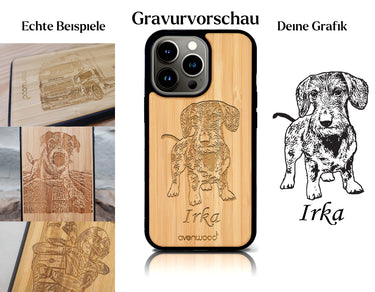 INDIVIDUELL iPhone 14 Pro Bambus-Kunststoff